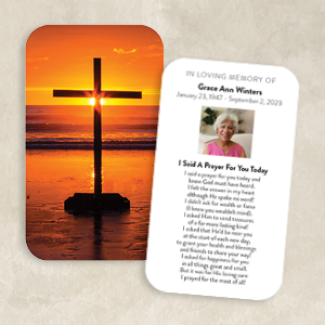 Beachfront Cross at Golden Hour