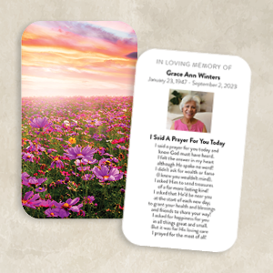 Field of Wildflowers at Sunset