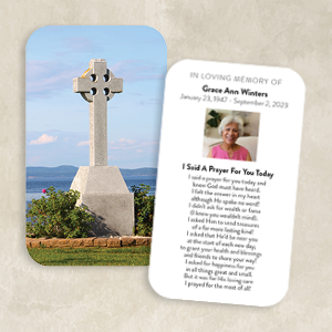 Granite Celtic Cross by the Sea