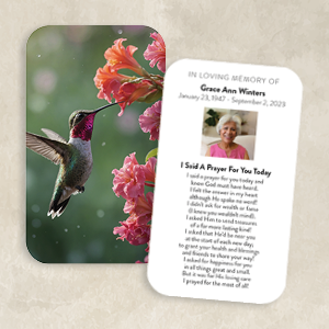 Hummingbird with Coral Blooms
