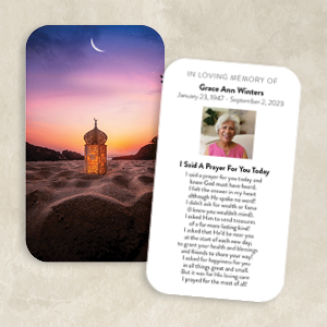 Moonlit Lantern on Beach