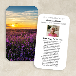 Purple Lavender Field at Sunset