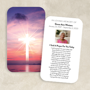 Sunset Radiance Cross Design