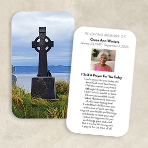 Weathered Celtic Cross on Windswept Cliffs