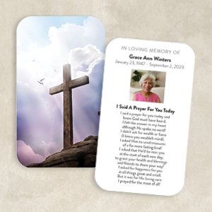 Wooden Cross in the Clouds