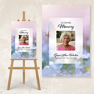 Gentle Flutter in Lavender HazePoster