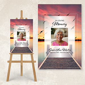 Golden Horizons Embracing Natures GracePoster