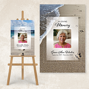 Pawprints by the ShorePoster