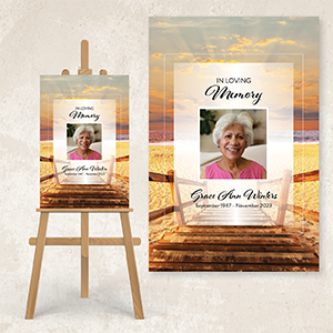 Steps to a SunsetPoster